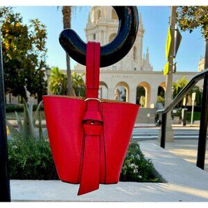 Aida Red Women’s Designer Handbag – Italian Leather Luxury Purse